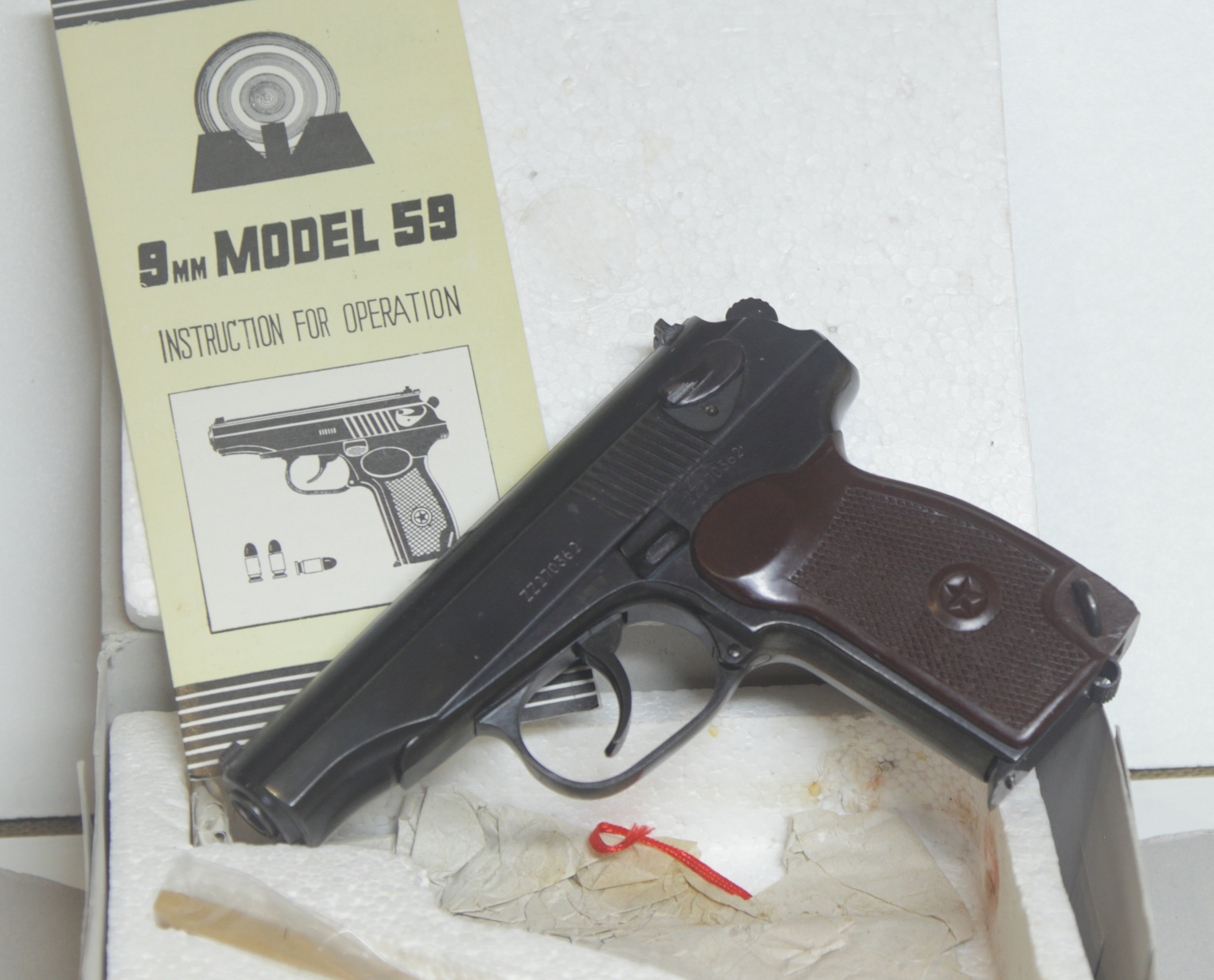 PISTOLA SEMIAUTOMATICA - MARCA NORINCO CHINA - MODELLO TYPE 59 - CALIBRO 9 MAKAROV 1268