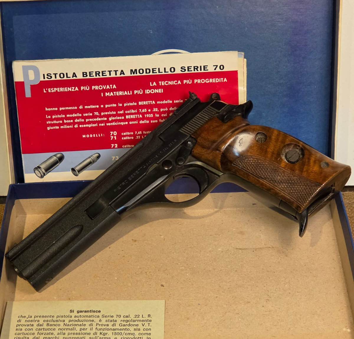 PISTOLA SPORTIVA - MARCA BERETTA - MODELLO 76 - CALIBRO 22LR 3852