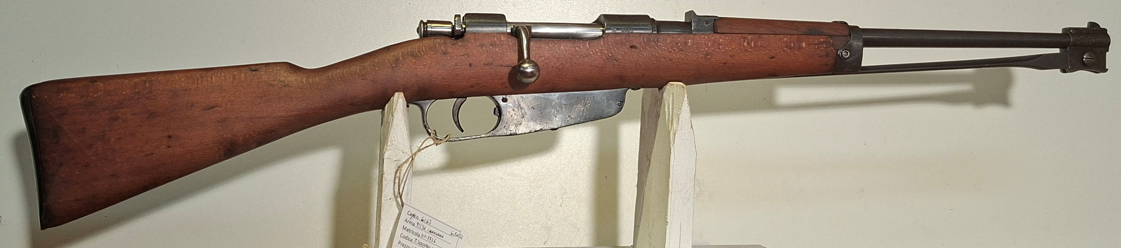 CARABINA AD OTTURATORE CON BAIONETTA - MARCA ARS MIL. GARDONE V.T. - MODELLO 91/38 CAVALLERIA - CALIBRO 6,5X52 4300